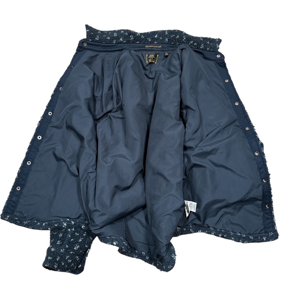 LL Bean x Todd Snyder Hi Pile Sherpa Fleece Birdseye Blue Shacket Mens Large - Picture 7 of 12